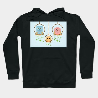 Owl Family Card Hoodie